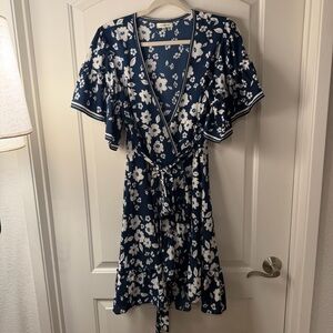 Max Studio Floral Wrap Dress
